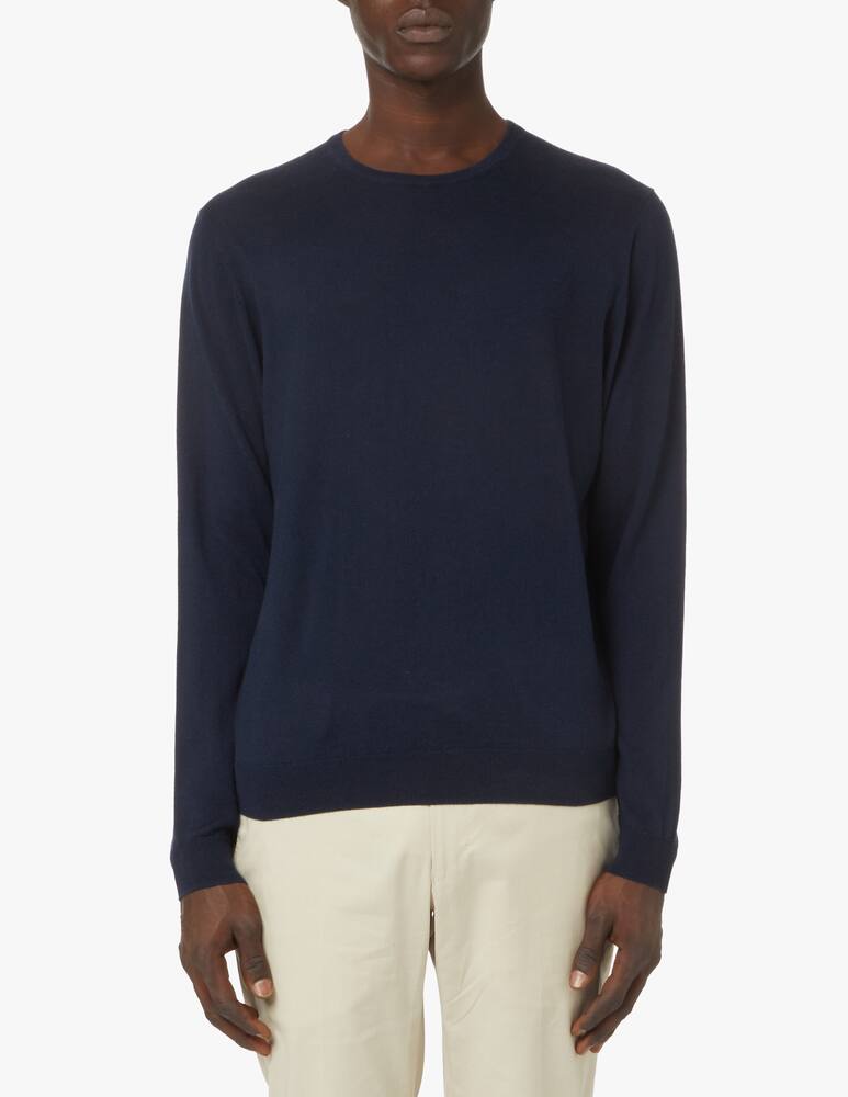 rinascente Pure Cashmere Silk and cashmere cotton crewneck - blue