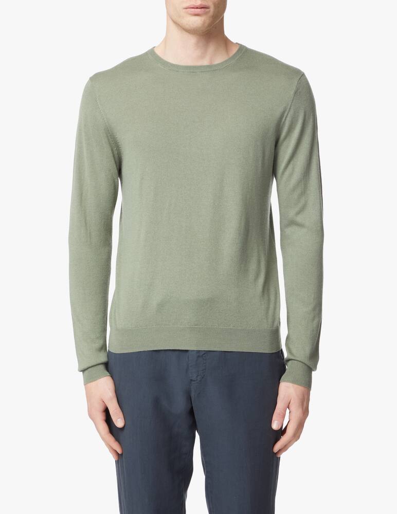 rinascente Pure Cashmere Silk and cashmere cotton crewneck - green