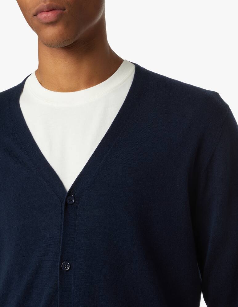 rinascente Pure Cashmere Cotton and cashmere silk cardigan - blue