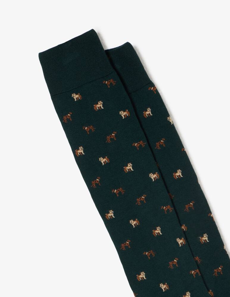 rinascente Sorley Dog pattern knee-high socks