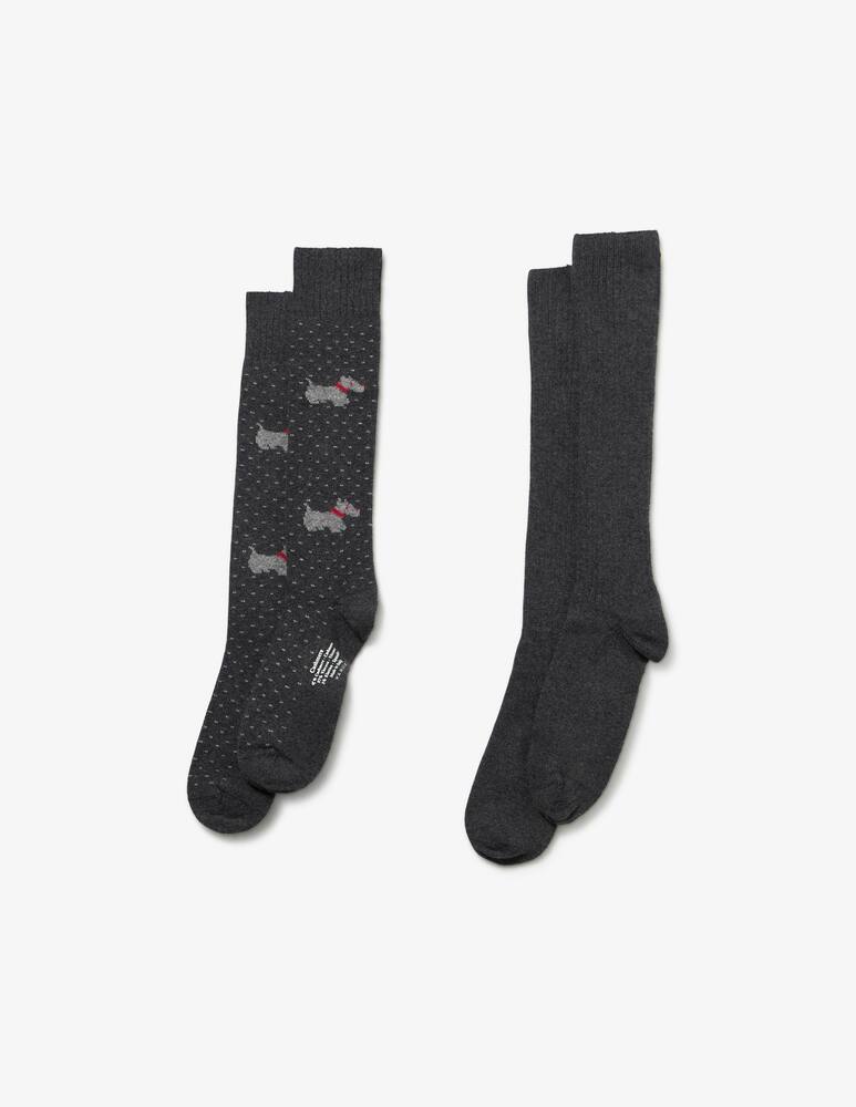 Sorley Cashmere dog motif socks - picture 1 Sorley Cashmere dog motif socks - picture 1