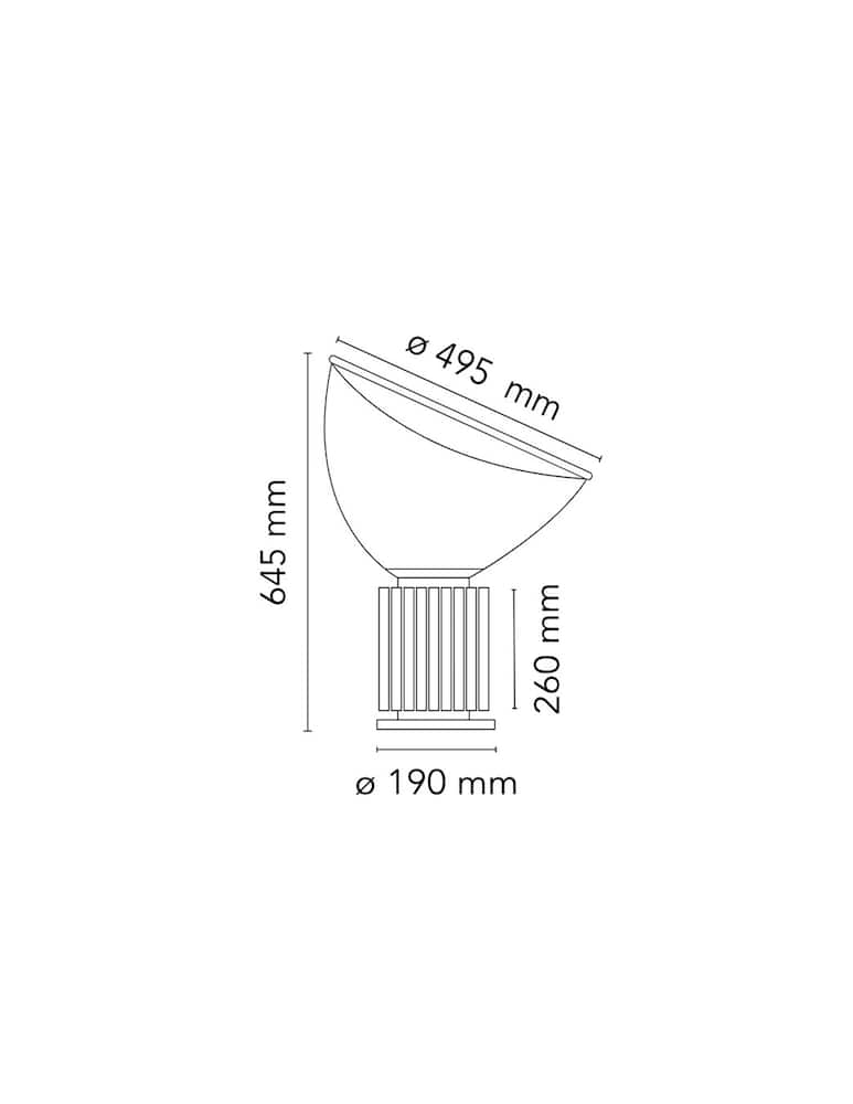 Flos Lampada da tavolo Taccia LED PMMA - immagine 3 Flos Lampada da tavolo Taccia LED PMMA - immagine 3