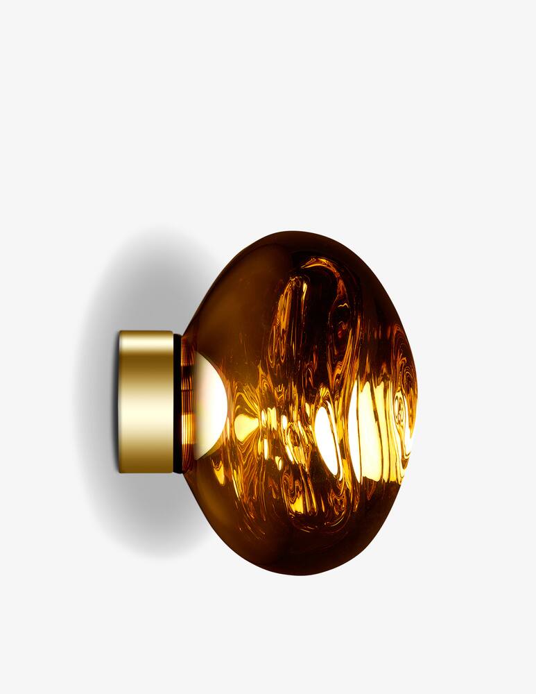 rinascente Tom Dixon Melt Surface Mini Gold LED Applique