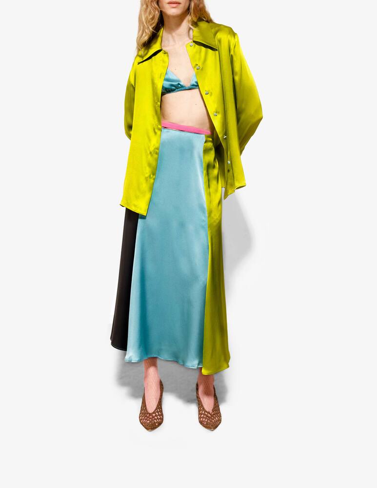 rinascente Vernisse Silk high rise skirt