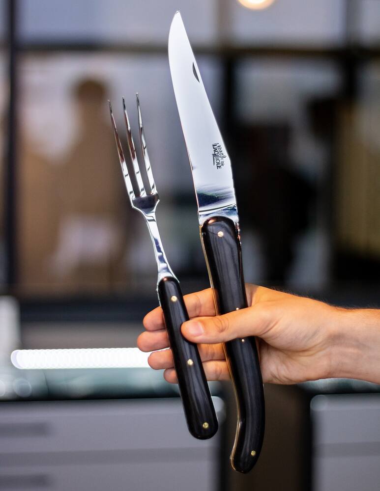 rinascente Forge De Laguiole Prestige  Set Da Intaglio In Ebano