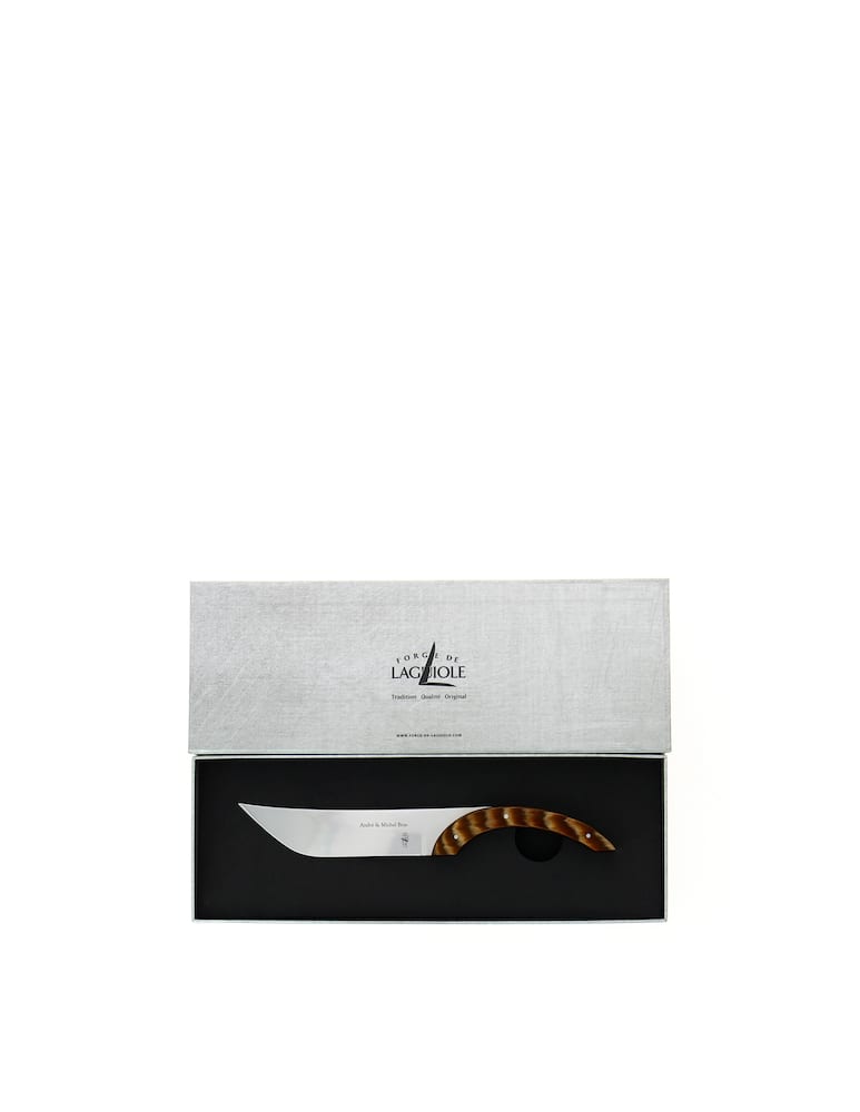 rinascente Forge De Laguiole Cheese Knife Design "Michel Bras" - Brown
