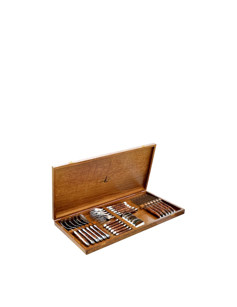 Forge De Laguiole Set Posate 24 Pezzi Manico In Tuia Con Scatola In Legno - immagine 2 Forge De Laguiole Set Posate 24 Pezzi Manico In Tuia Con Scatola In Legno - immagine 2