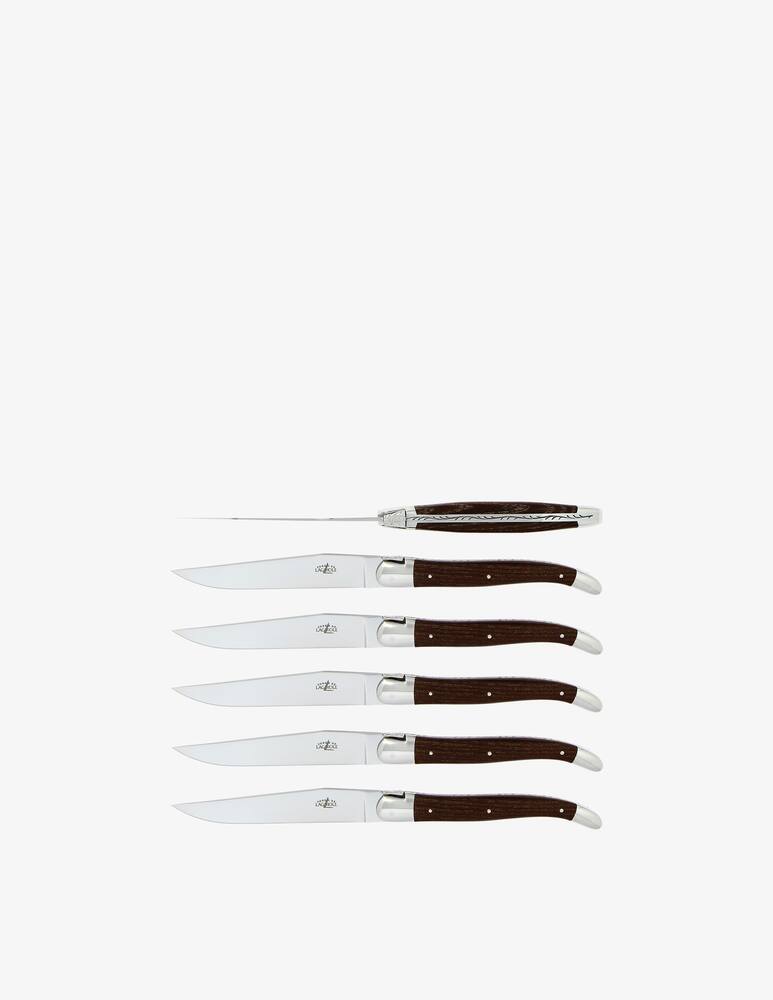 Forge De Laguiole Coltelli Da Tavola Set 6pz Frassino - immagine 3 Forge De Laguiole Coltelli Da Tavola Set 6pz Frassino - immagine 3