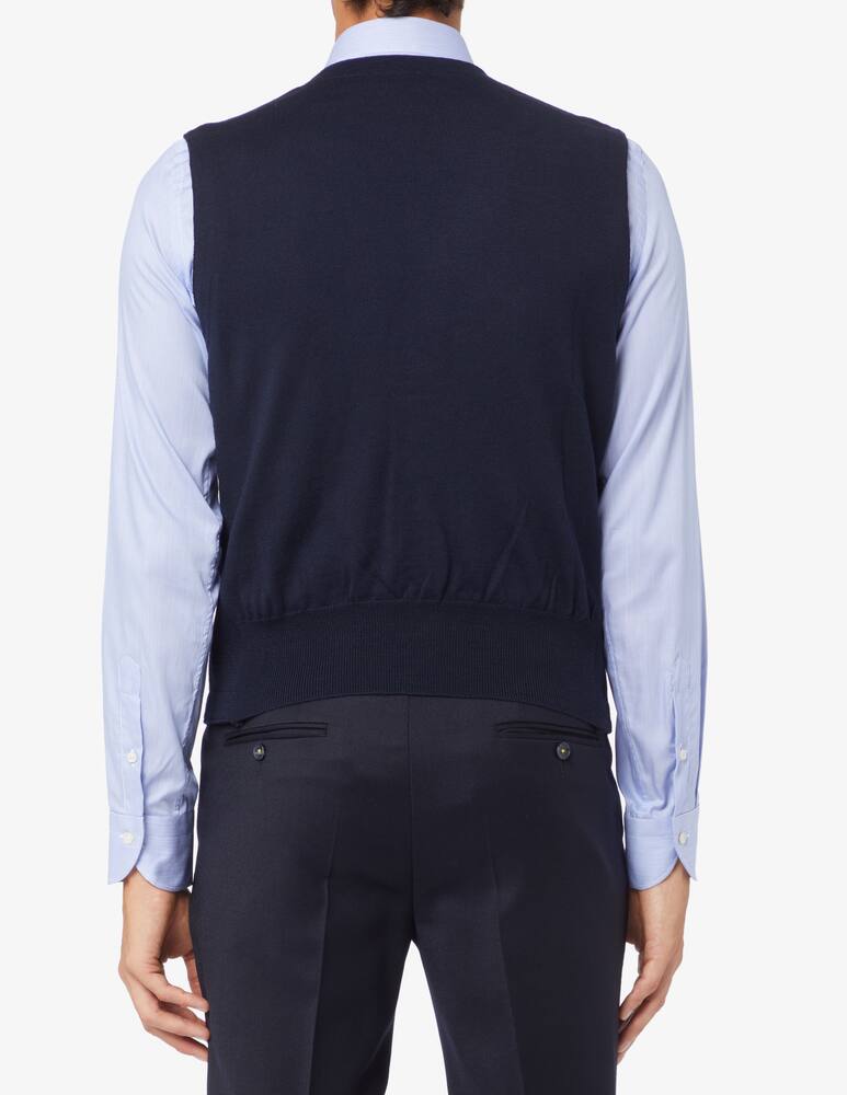 rinascente Gran Sasso Panciotto monopetto merino p. milano