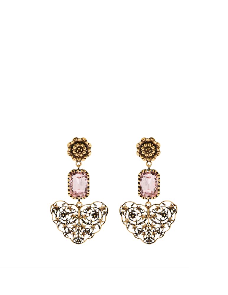 rinascente Mia's Earrings Daisy pendant heart