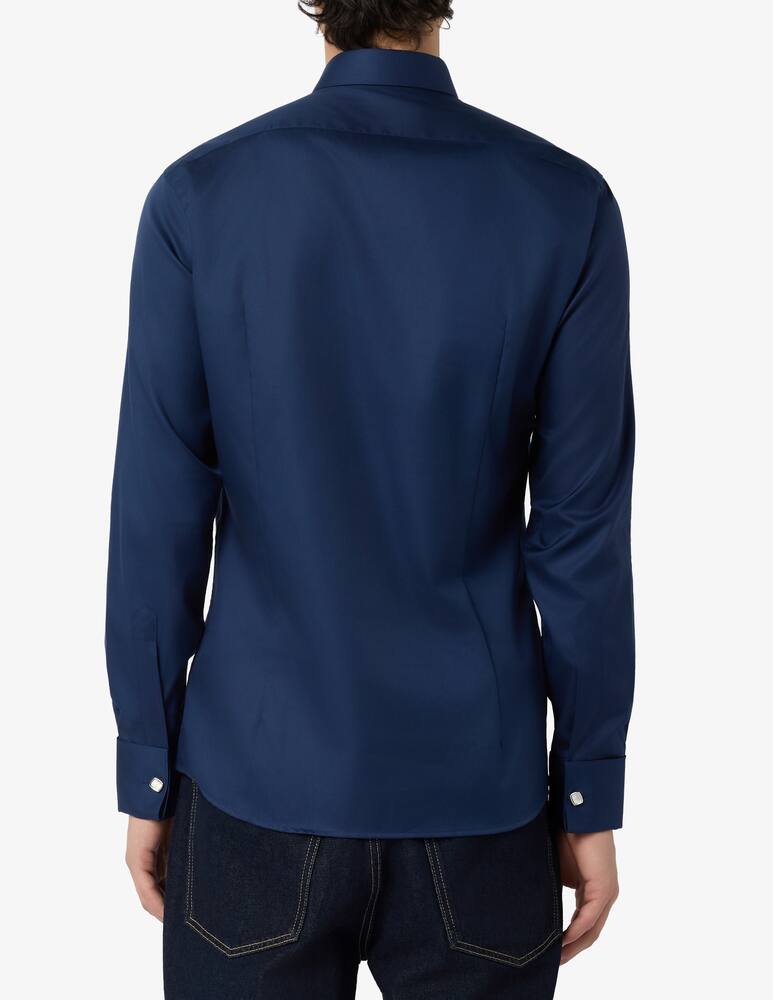 rinascente Sartoria Italiana Camicia in twill di cotone con collo diplomatico