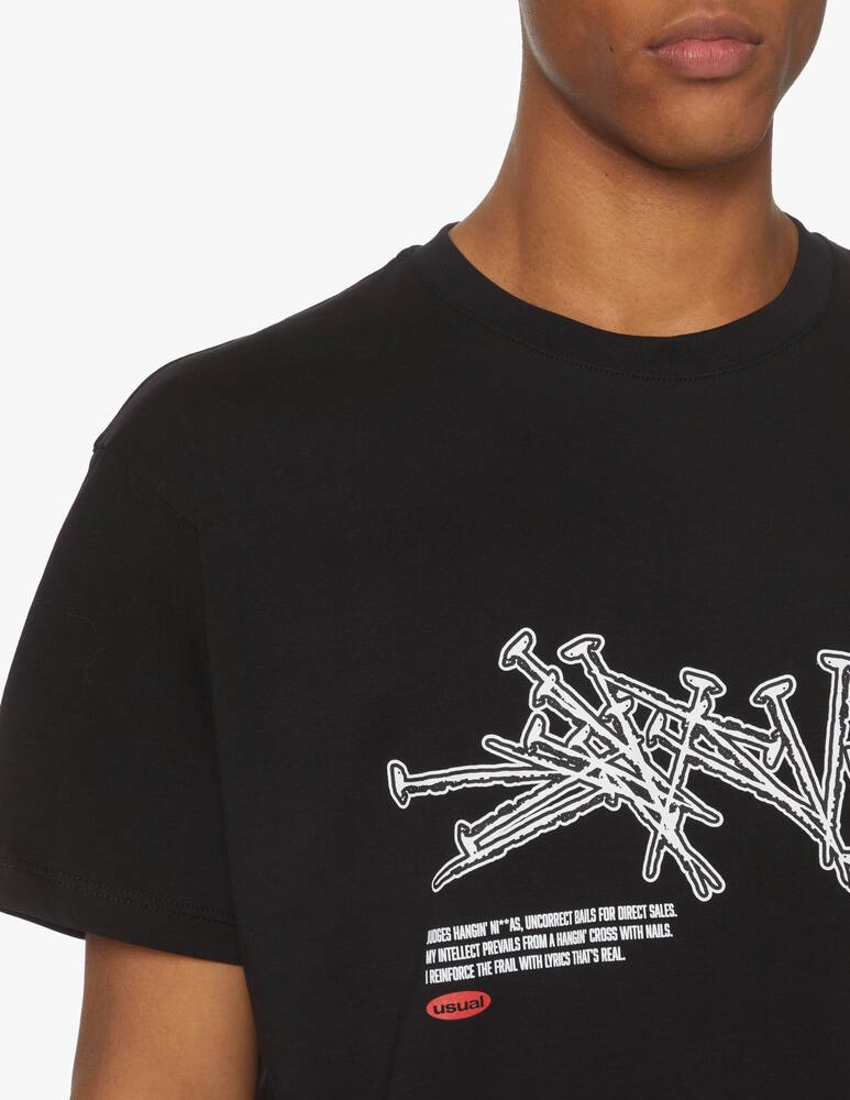 rinascente Usual Nails t-shirt - black