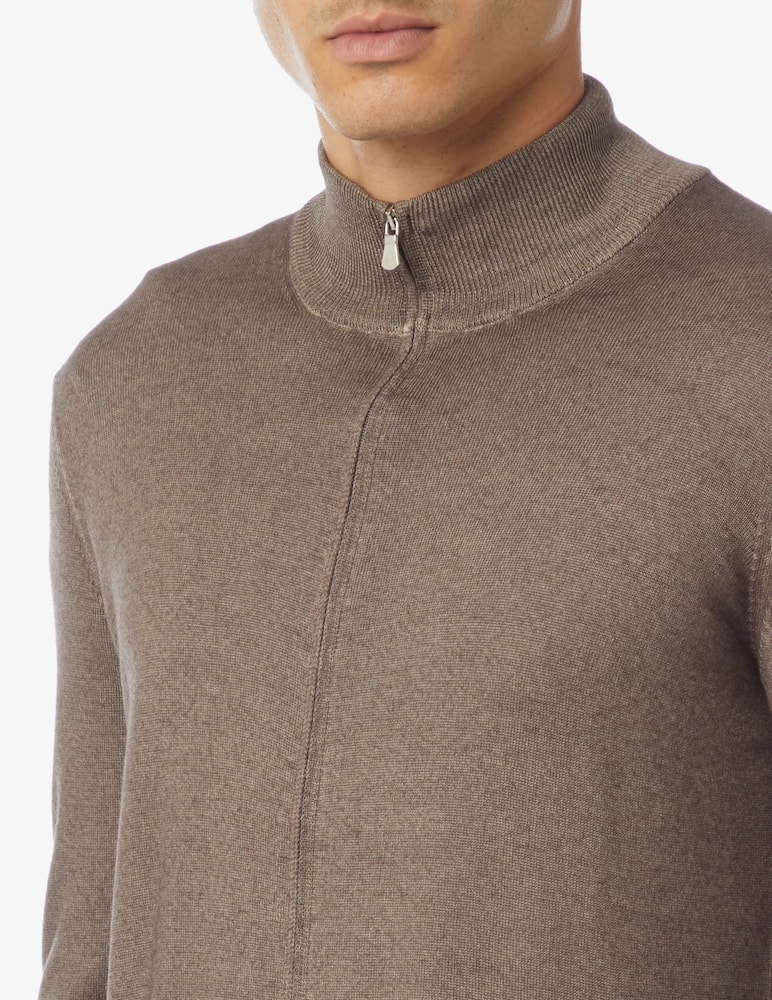 Gran Sasso Cardigan zip lavato fin 12 - immagine 4 Gran Sasso Cardigan zip lavato fin 12 - immagine 4