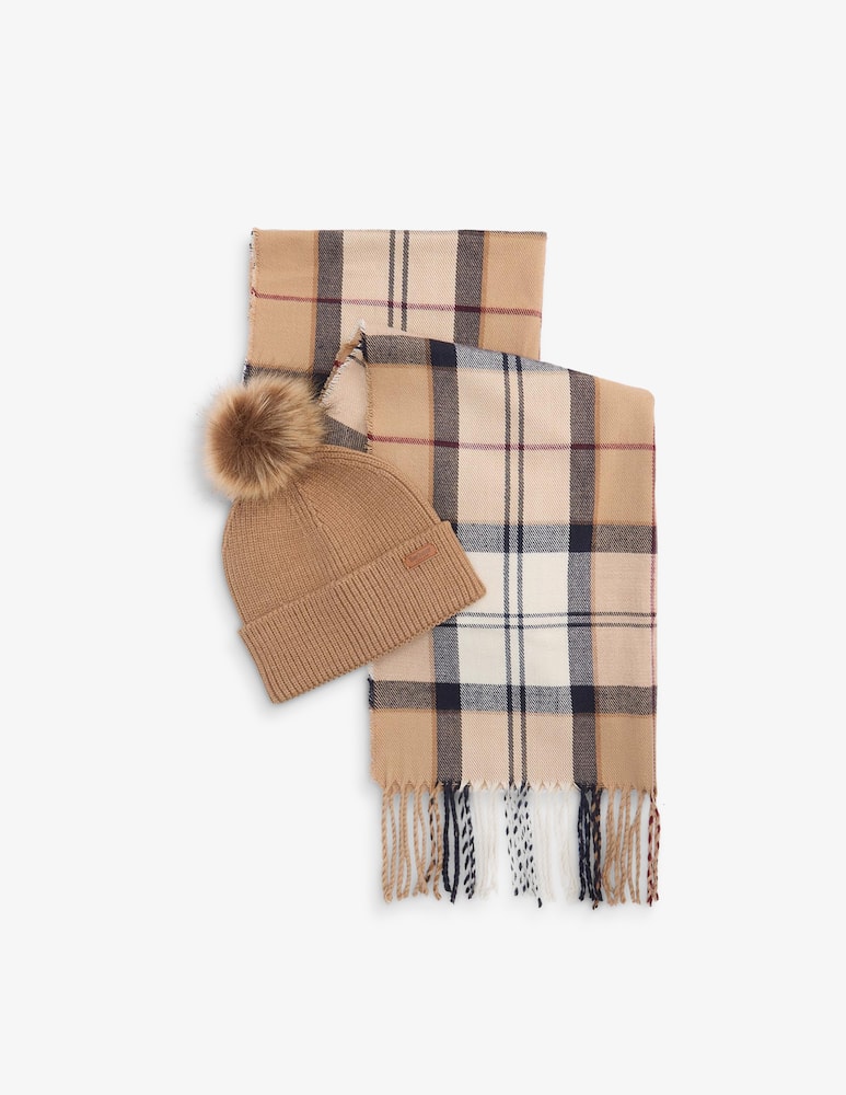 rinascente Barbour Set cappello Dover e sciarpa Hailes