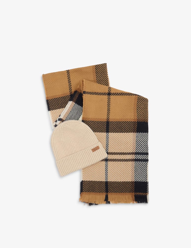 rinascente Barbour Beanie and scarf set