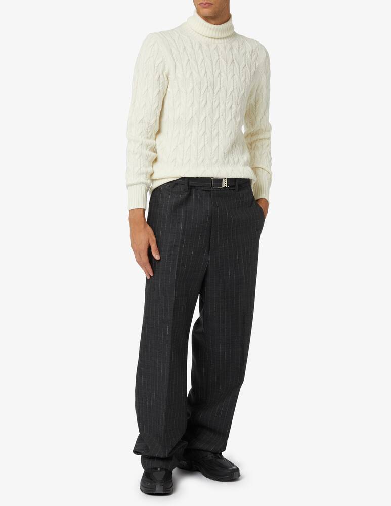 rinascente Gran Sasso Merinos braided fin 5 turtleneck