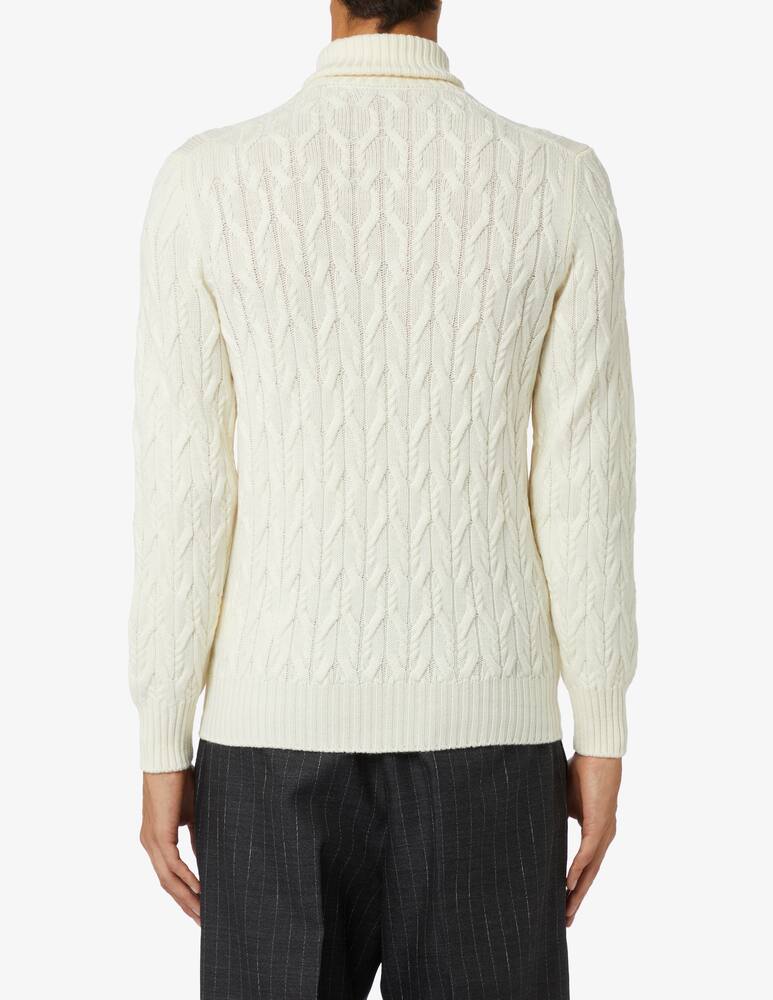 rinascente Gran Sasso Merinos braided fin 5 turtleneck