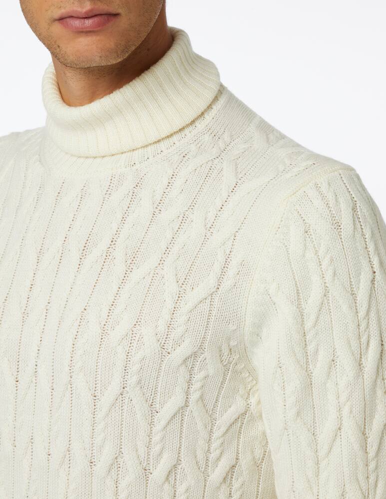 rinascente Gran Sasso Merinos braided fin 5 turtleneck