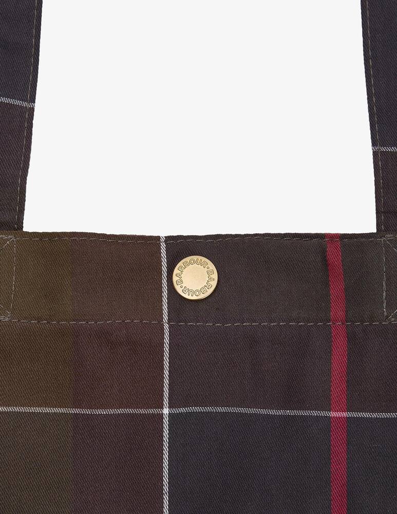 rinascente Barbour Telfield tartan tote bag