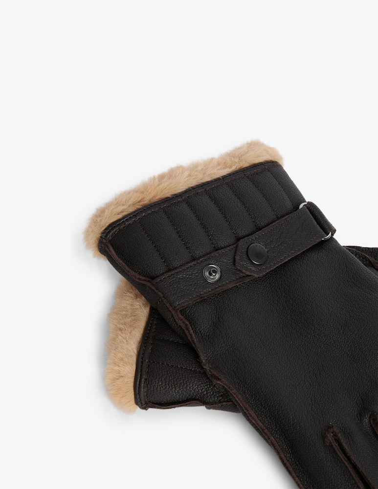 rinascente Barbour Leather utility gloves