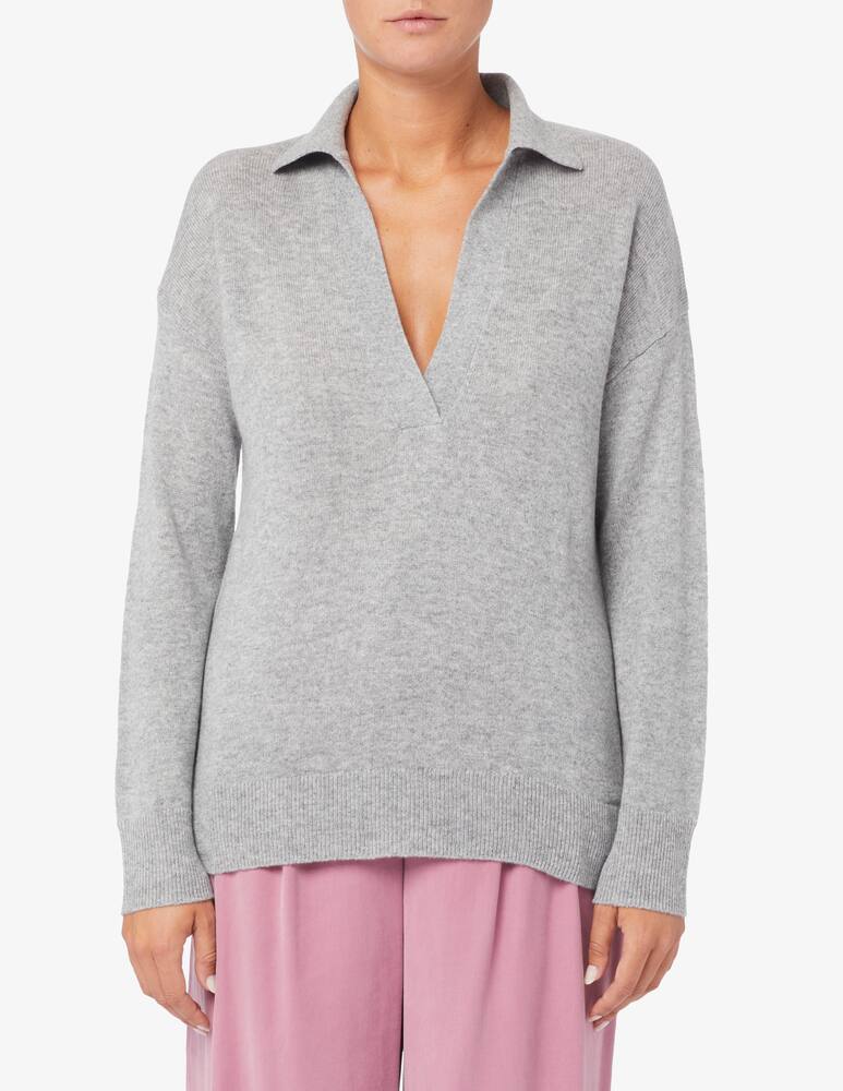 Pure Cashmere Long sleeve polo sweater - picture 1 Pure Cashmere Long sleeve polo sweater - picture 1
