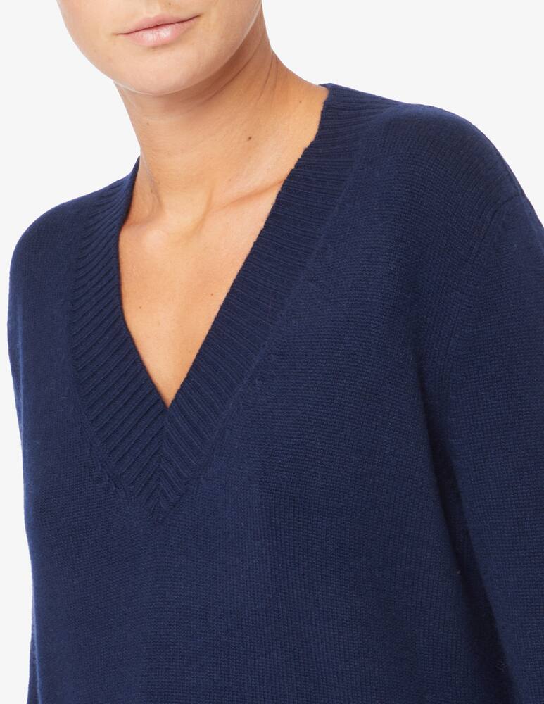 rinascente Pure Cashmere V-neck sweater with cuffs slits
