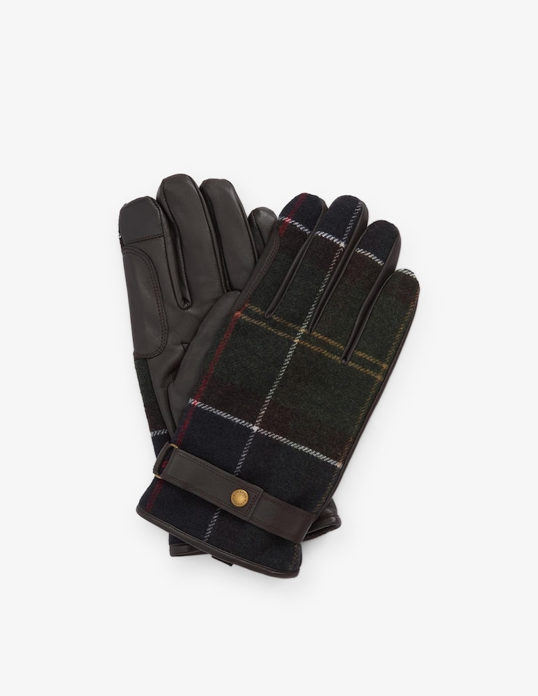rinascente Barbour Newbrough tartan gloves