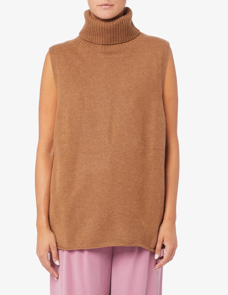 Pure Cashmere Gilet lungo collo alto - immagine 1 Pure Cashmere Gilet lungo collo alto - immagine 1