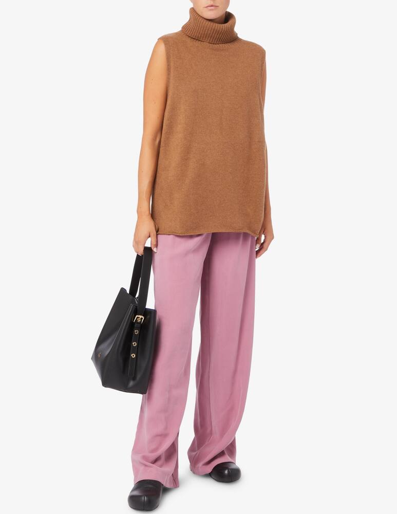 rinascente Pure Cashmere Gilet lungo collo alto