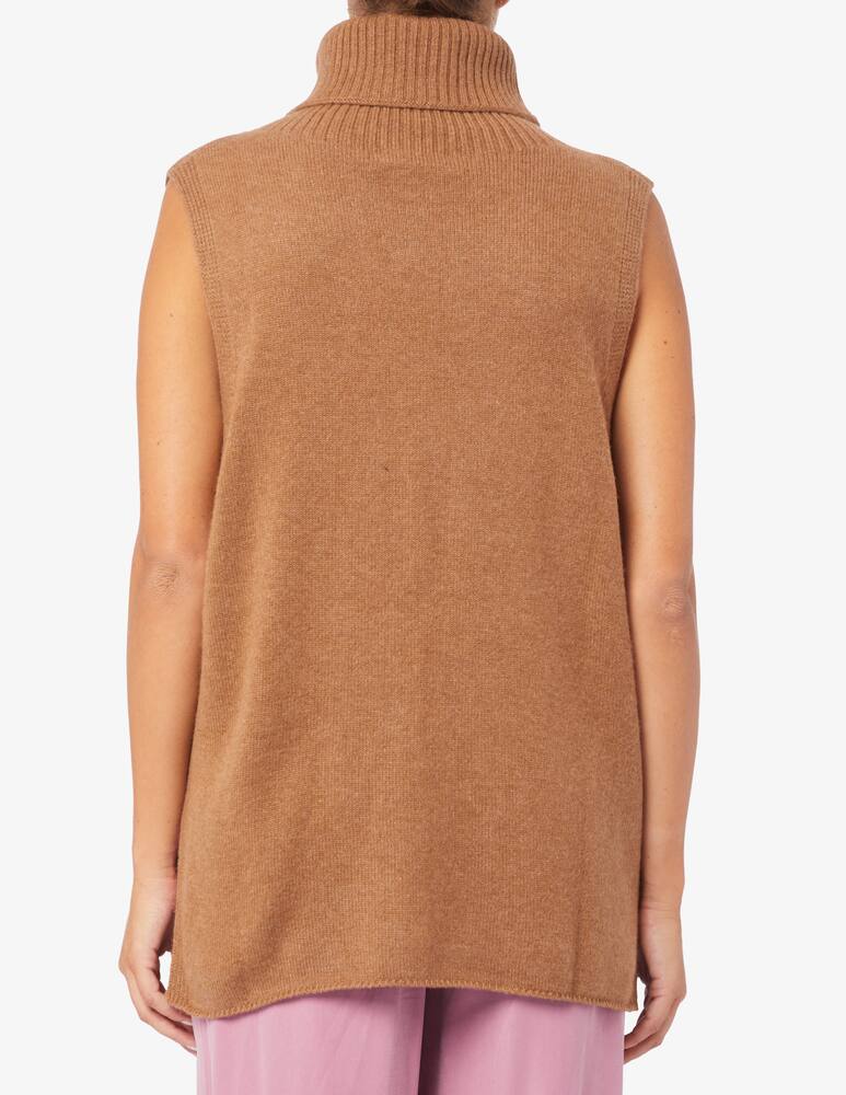 rinascente Pure Cashmere Gilet lungo collo alto