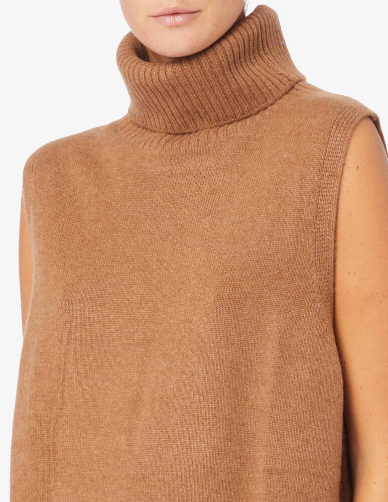 rinascente Pure Cashmere Gilet lungo collo alto