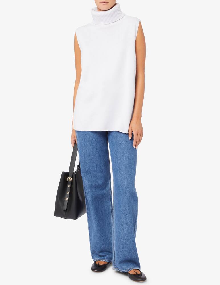 rinascente Pure Cashmere Gilet lungo collo alto