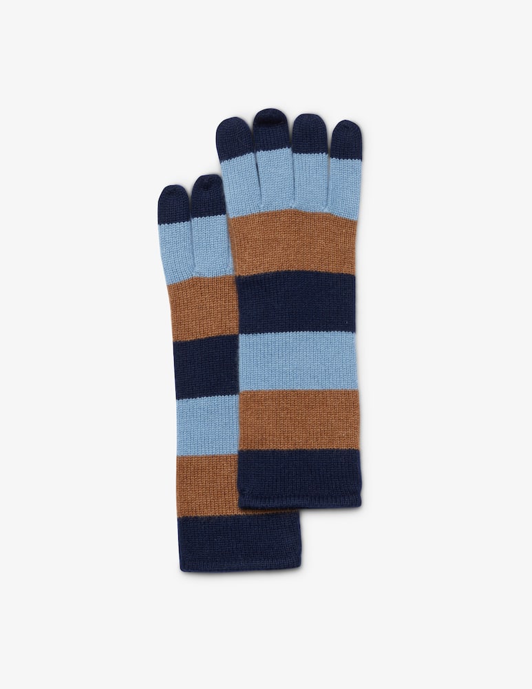 Pure Cashmere Guanto rigato 3 colori - immagine 1 Pure Cashmere Guanto rigato 3 colori - immagine 1
