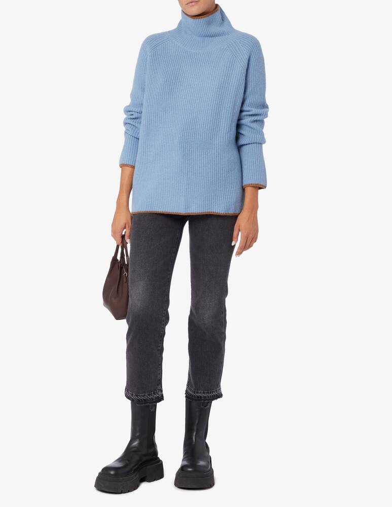 rinascente Pure Cashmere Maglione collo alto maglia inglese