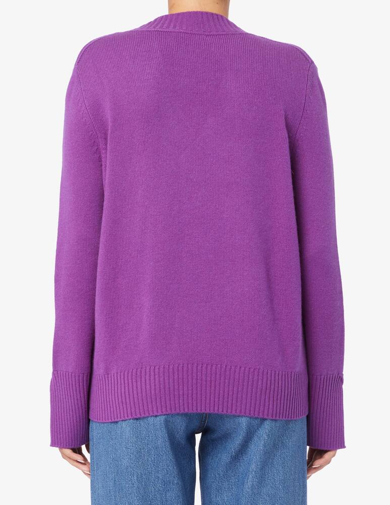 rinascente Pure Cashmere V-neck sweater with cuffs slits