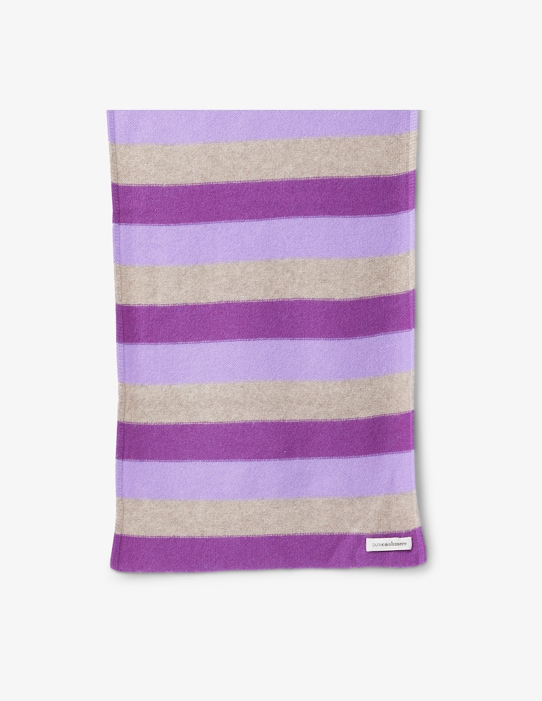 Pure Cashmere Sciarpa rigata 35x160 - immagine 1 Pure Cashmere Sciarpa rigata 35x160 - immagine 1