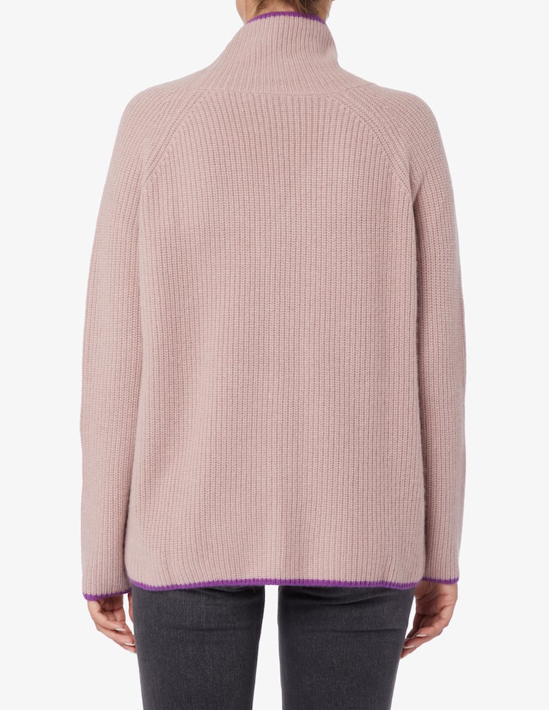 Pure Cashmere Maglione collo alto maglia inglese - immagine 3 Pure Cashmere Maglione collo alto maglia inglese - immagine 3