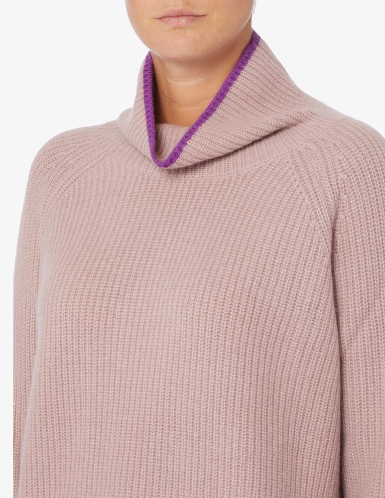 Pure Cashmere Maglione collo alto maglia inglese - immagine 4 Pure Cashmere Maglione collo alto maglia inglese - immagine 4