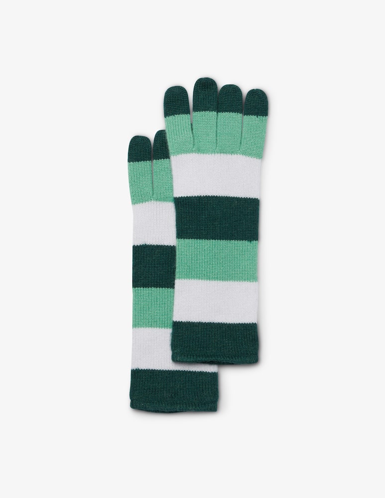 Pure Cashmere Guanto rigato 3 colori - immagine 1 Pure Cashmere Guanto rigato 3 colori - immagine 1