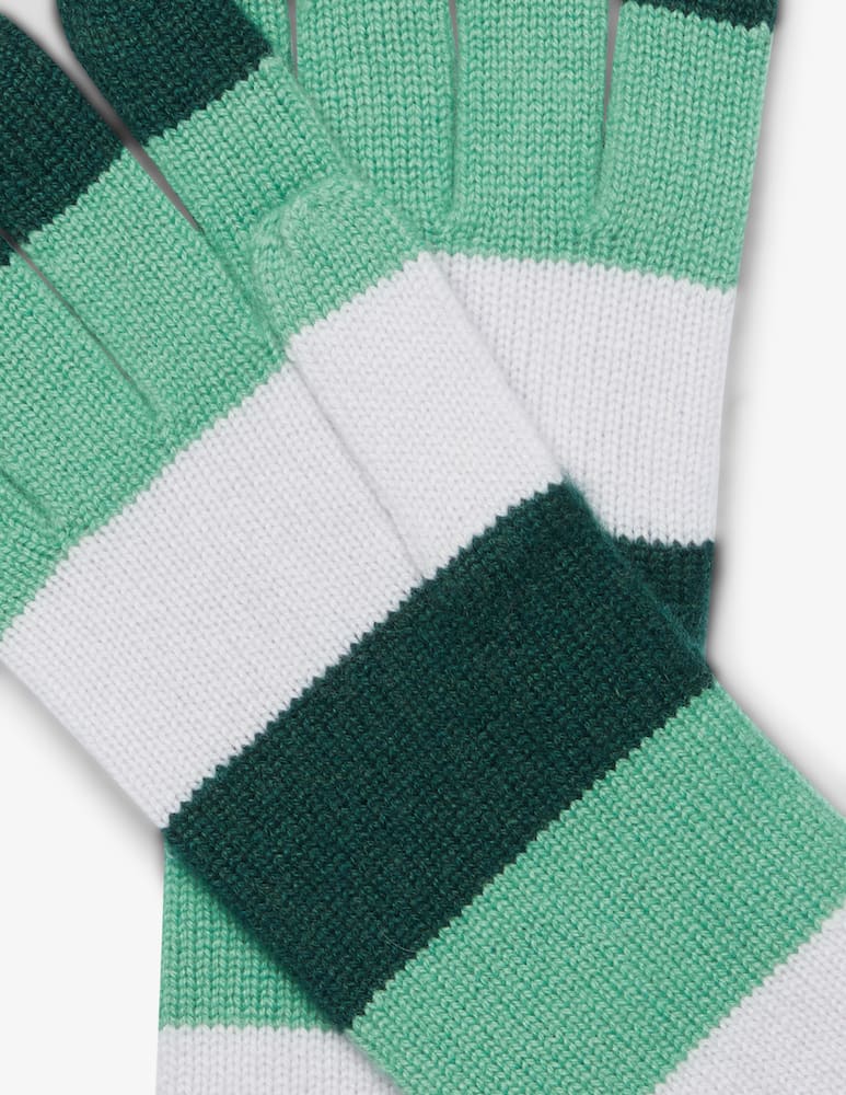 Pure Cashmere Guanto rigato 3 colori - immagine 2 Pure Cashmere Guanto rigato 3 colori - immagine 2