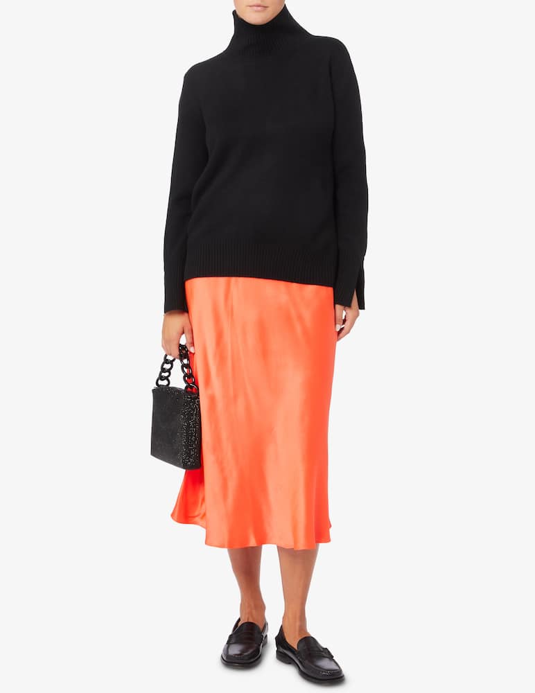 rinascente Pure Cashmere Mock neck sweater with wrist slits