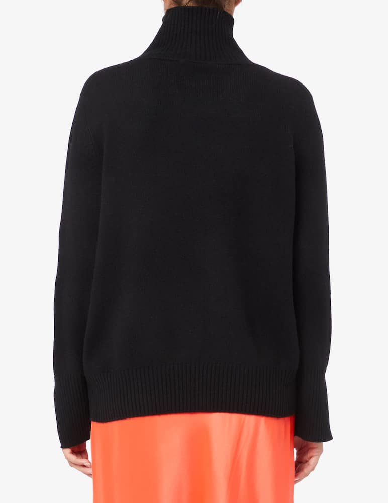 rinascente Pure Cashmere Mock neck sweater with wrist slits