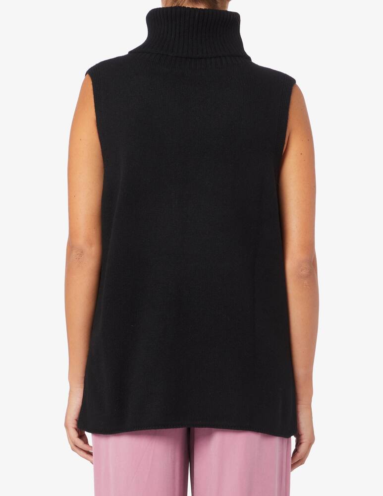 rinascente Pure Cashmere Gilet lungo collo alto