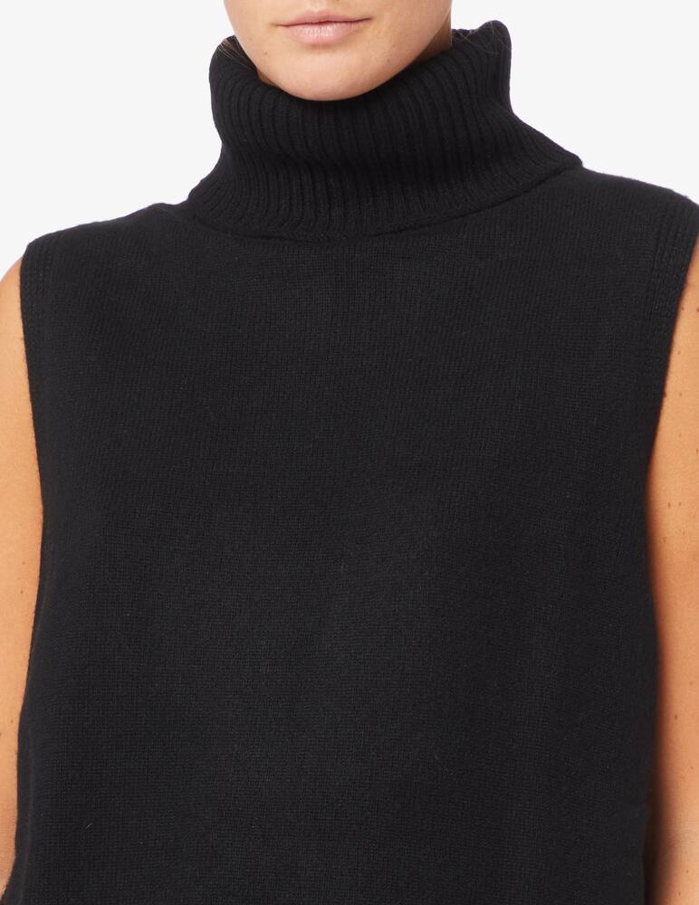 rinascente Pure Cashmere Gilet lungo collo alto
