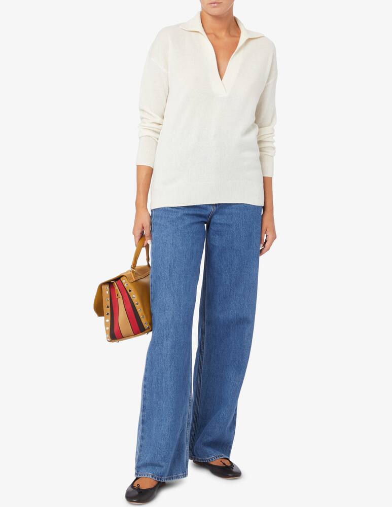 rinascente Pure Cashmere Long sleeve polo sweater