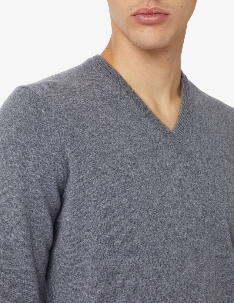 rinascente Pure Cashmere Maglia scollo a v con toppe