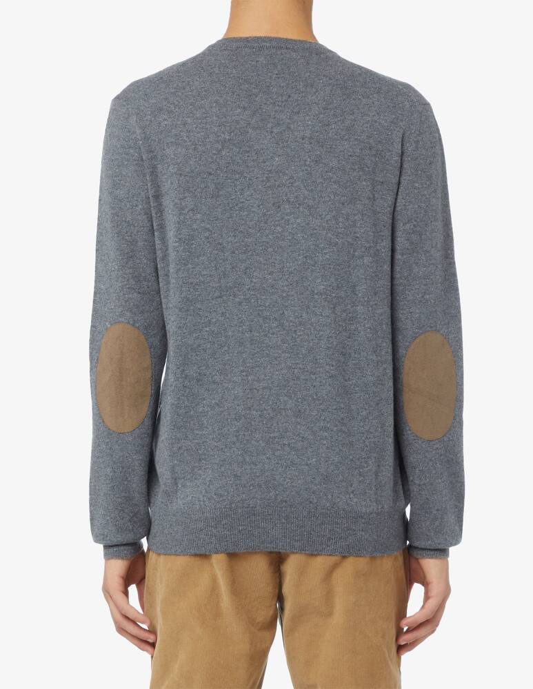 rinascente Pure Cashmere Maglia scollo a v con toppe