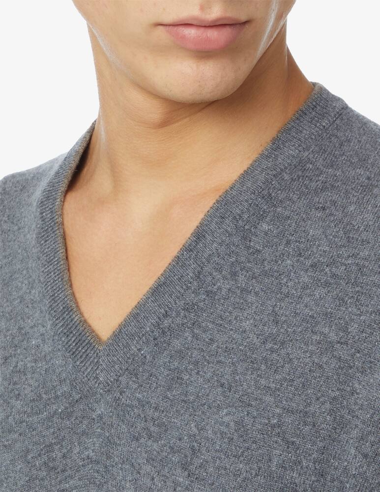 rinascente Pure Cashmere Maglia scollo a v con toppe