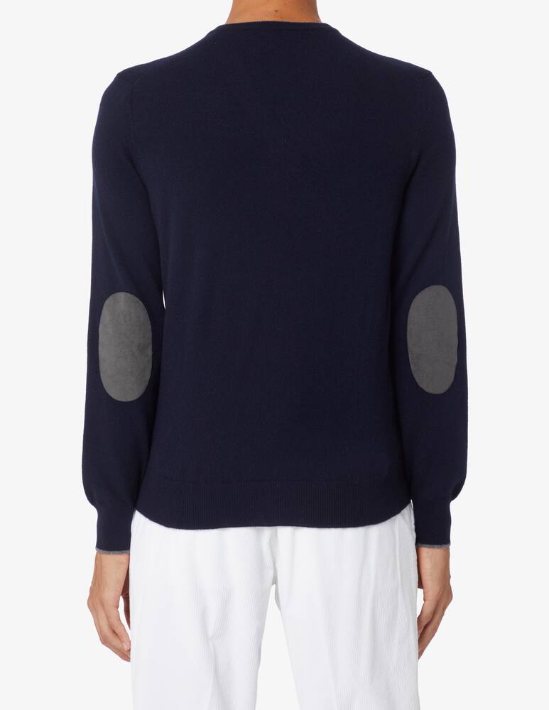 rinascente Pure Cashmere Patches v neck jumper