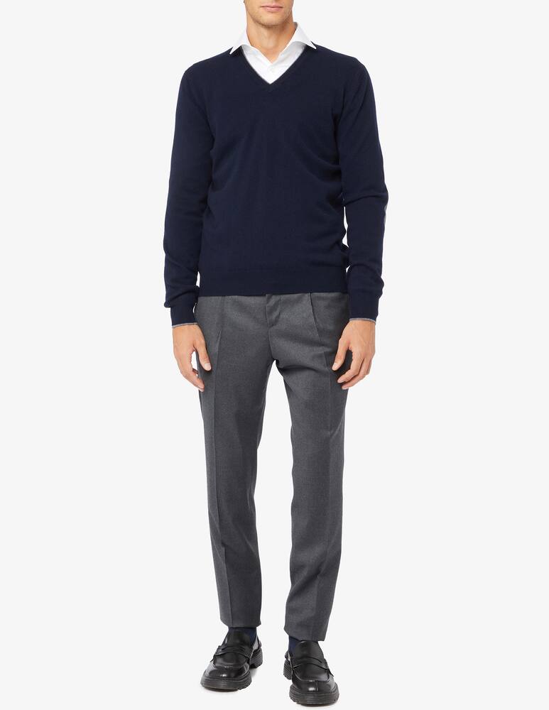 rinascente Pure Cashmere Patches v neck jumper